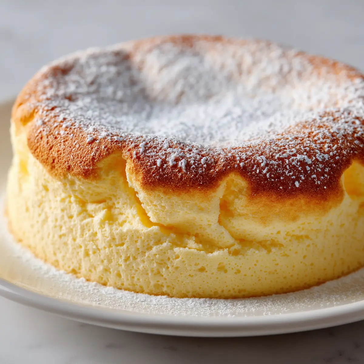Close-up shot of cloud cake prepared with blender