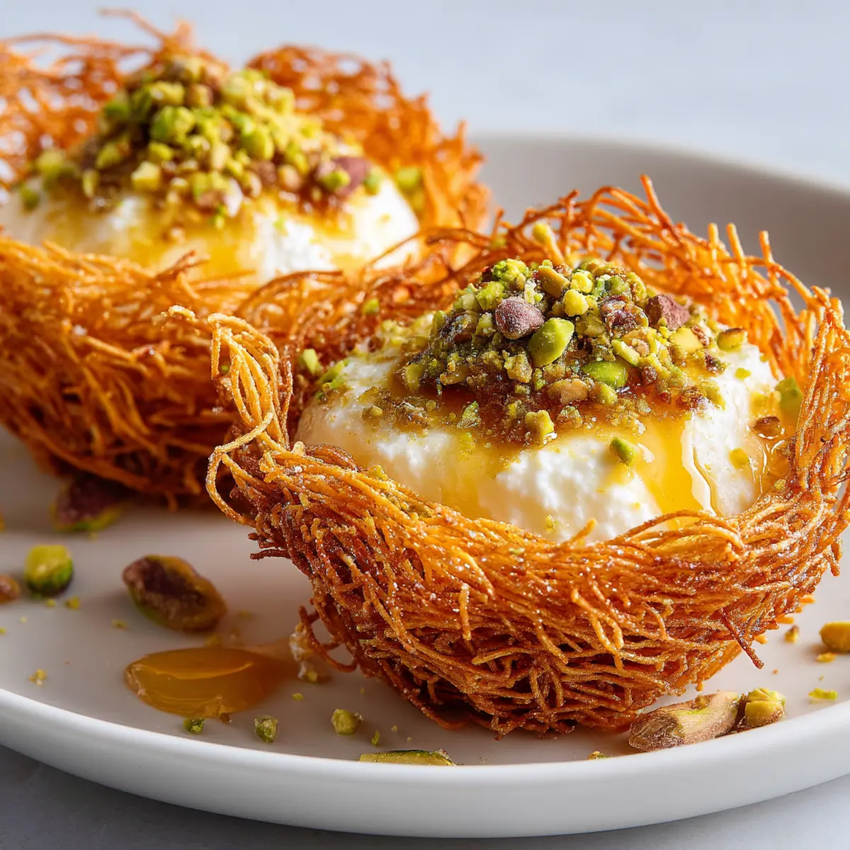 Cottage Cheese Kataifi Nests