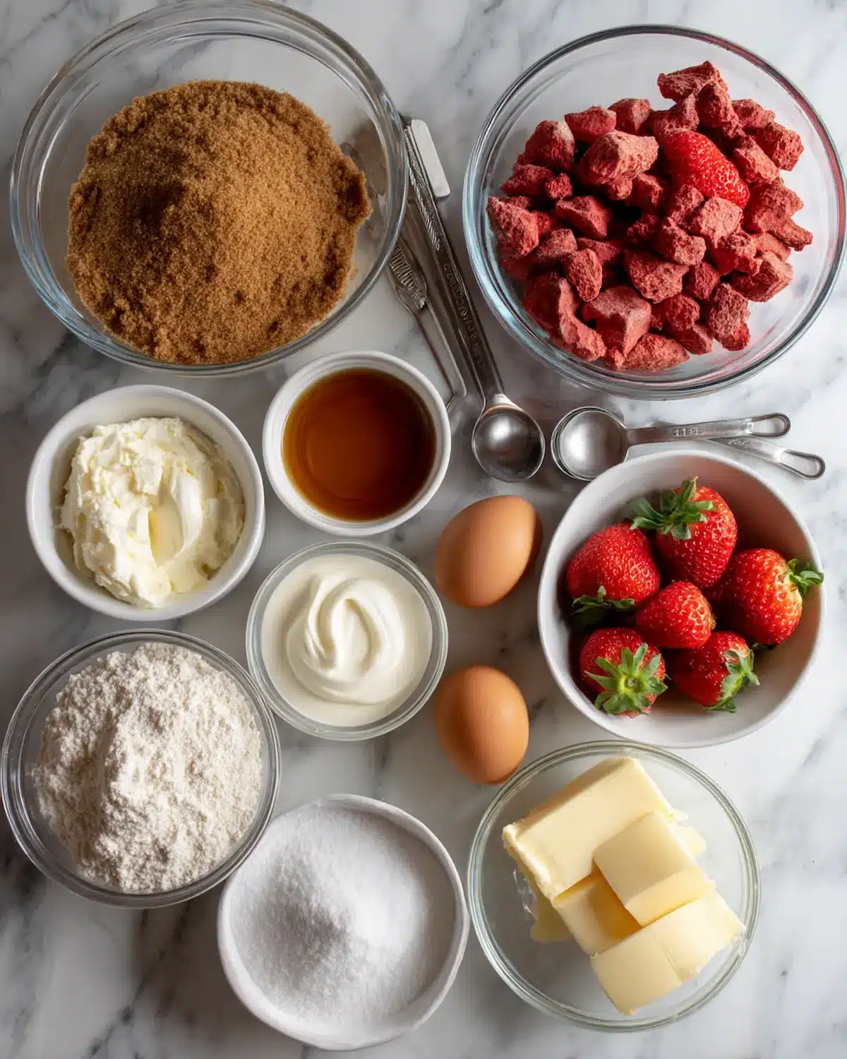 Strawberry Cheesecake Cupcakes Ingredients