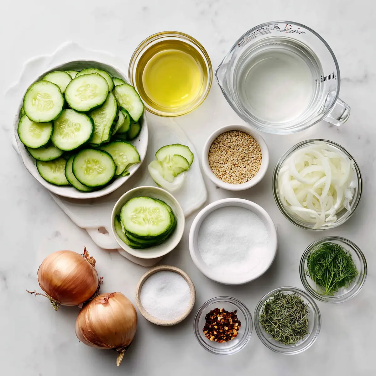 fresh pickled cucumber salad ingredients fresh pickled cucumber salad ingredients