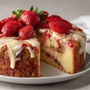 strawberry-cheesecake-cake