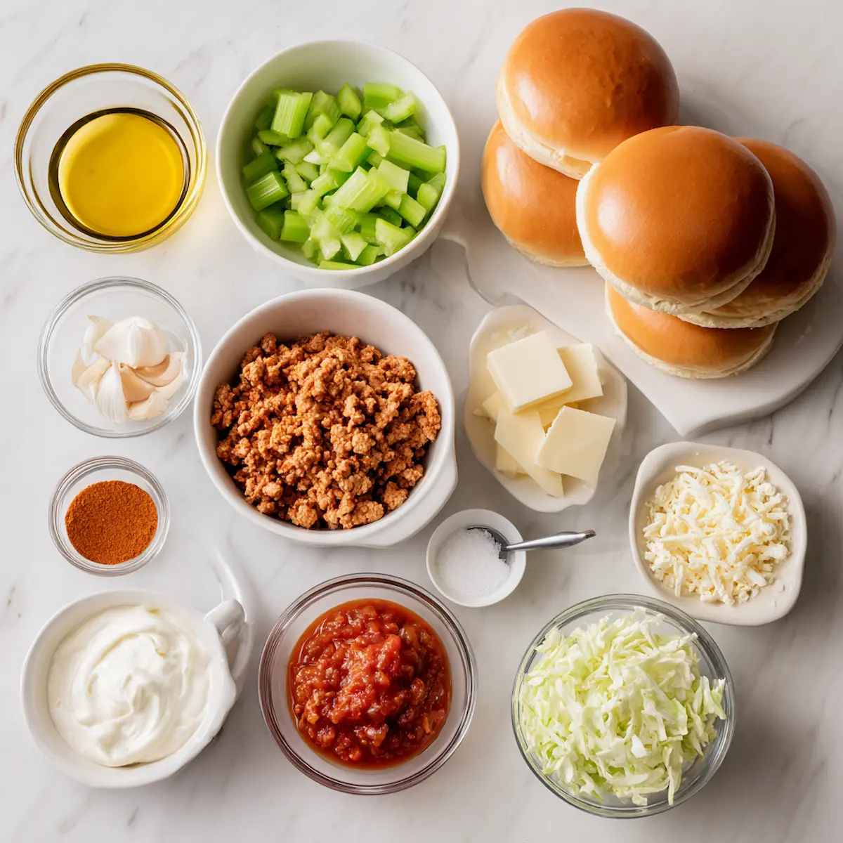 Cajun Chicken Sloppy Joes ingredients Cajun Chicken Sloppy Joes ingredients