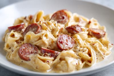 Crockpot Kielbasa Pasta recipe