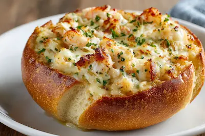 Stuffed Seafood Bread Bowl Recipe