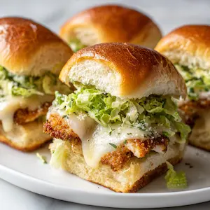 chicken parm Caesar salad sliders recipe