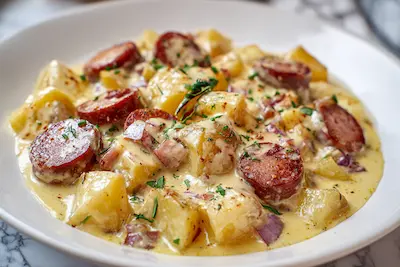 Kielbasa and Potatoes in Crockpot recipe