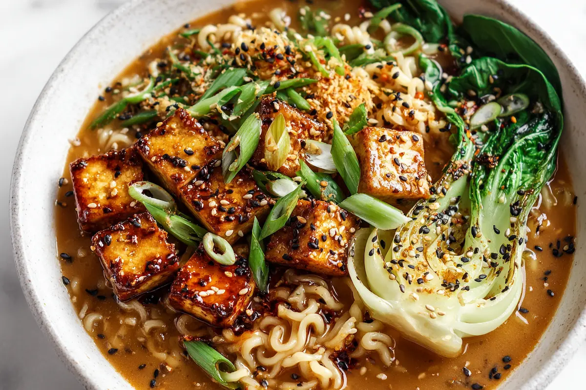 Ultimate Vegan Ramen Recipe (with Miso Broth & Crispy Tofu) | Comfort in a Bowl