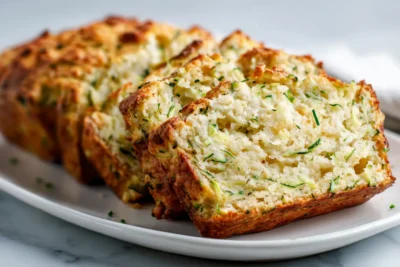 Green Onion Zucchini Cheddar Quick Bread recipe