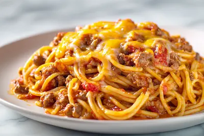 One-Pot Taco Spaghetti recipe