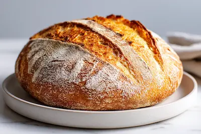 Roasted Garlic and Rosemary Sourdough Bread recipe