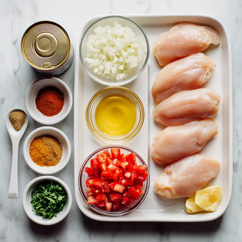 spicy coconut brazilian chicken ingredients