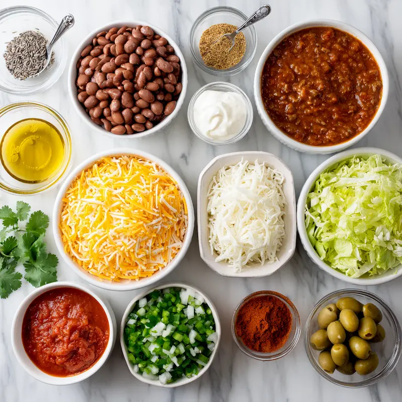 Bean Dip ingredients