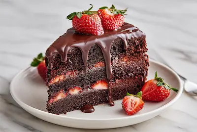 Chocolate Covered Strawberry Cake recipe