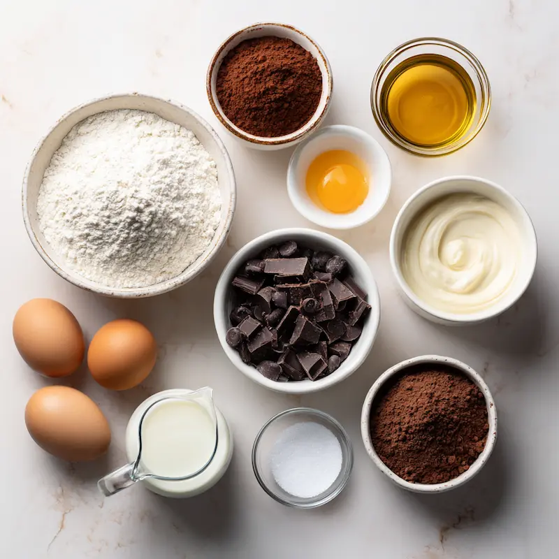 Chocolate Ganache Cake ingredients