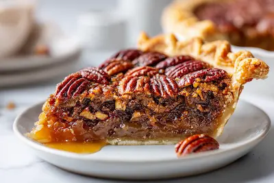 Classic Pecan Pie with Maple and Bourbon recipe