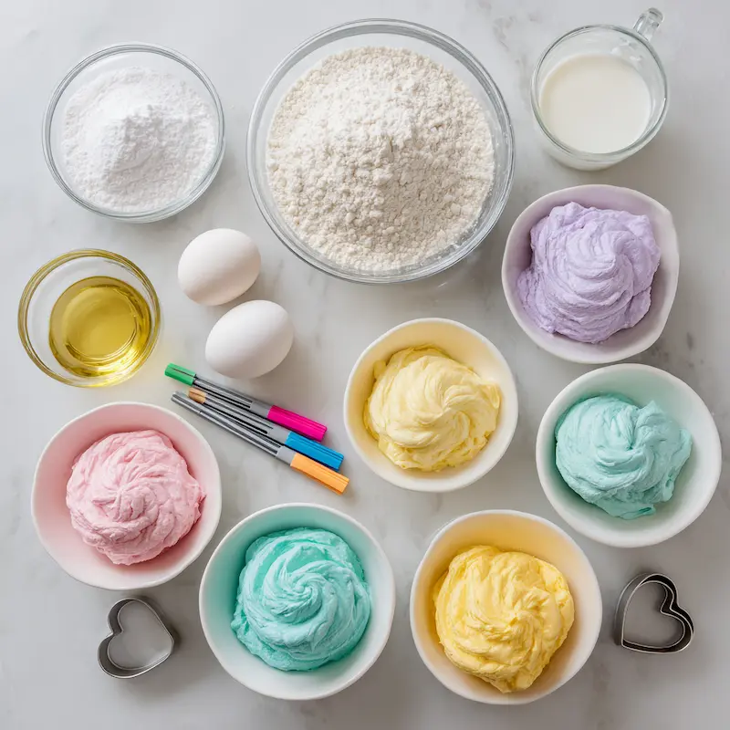 Conversation Heart Cakes ingredients