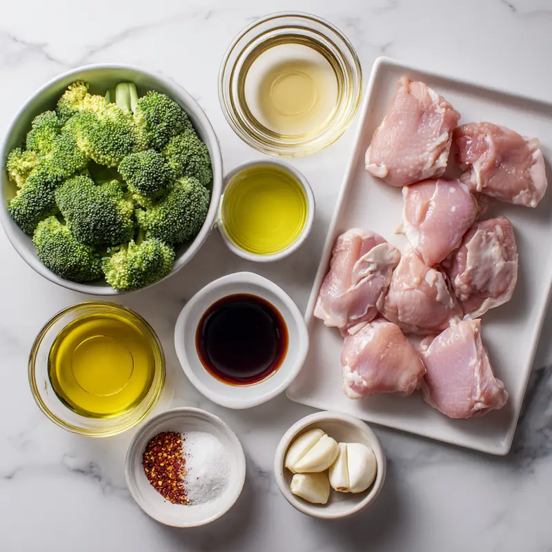Crockpot Honey Garlic Chicken with Broccoli ingredients