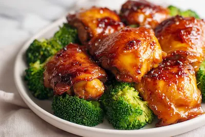 Crockpot Honey Garlic Chicken with Broccoli recipe