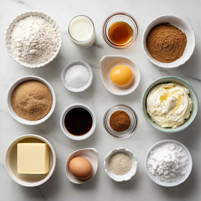 Gingerbread Cinnamon Rolls ingredients