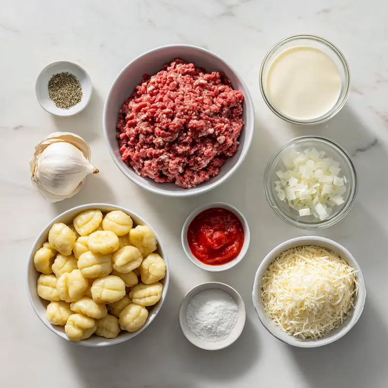 Ground Beef Gnocchi ingredients
