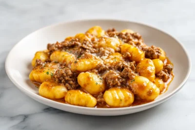 Ground Beef Gnocchi recipe