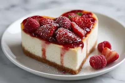 Heart-Shaped Cheesecake recipe