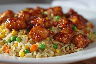 Honey BBQ Chicken Rice recipe