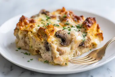 Keto Garlic Mushroom Chicken Casserole recipe
