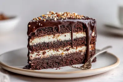 Layered Chocolate Delight Cake recipe