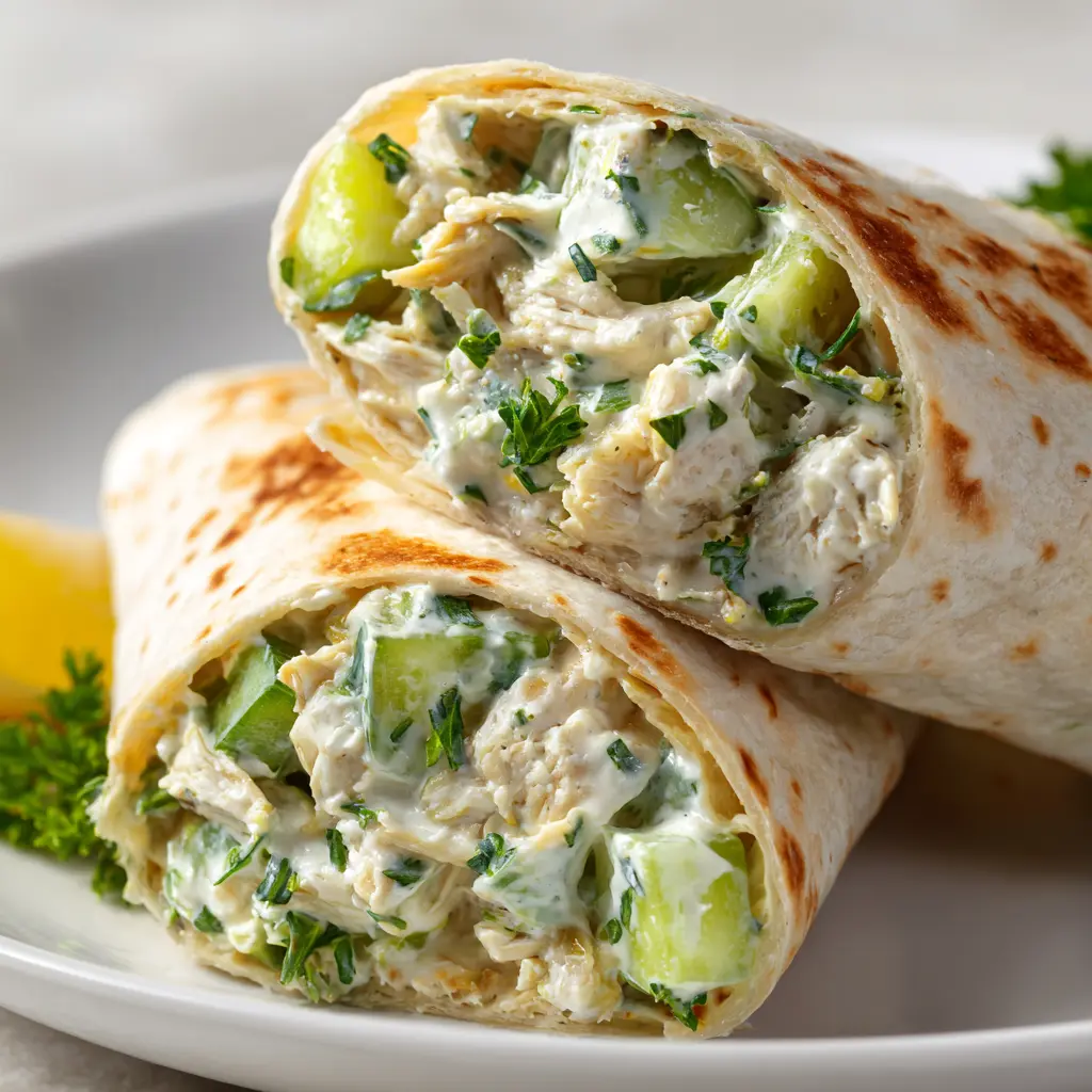 Light Chicken Salad Wrap