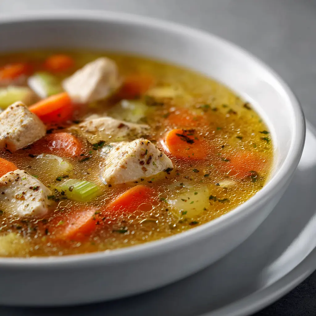 Light Chicken Veggie Soup