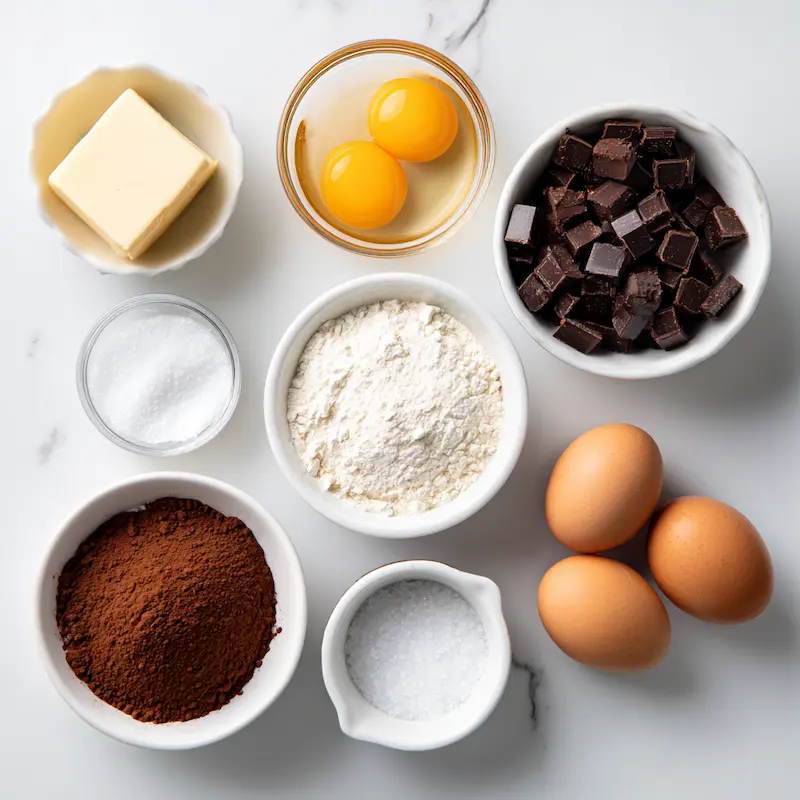Molten Chocolate Lava Cakes ingredients