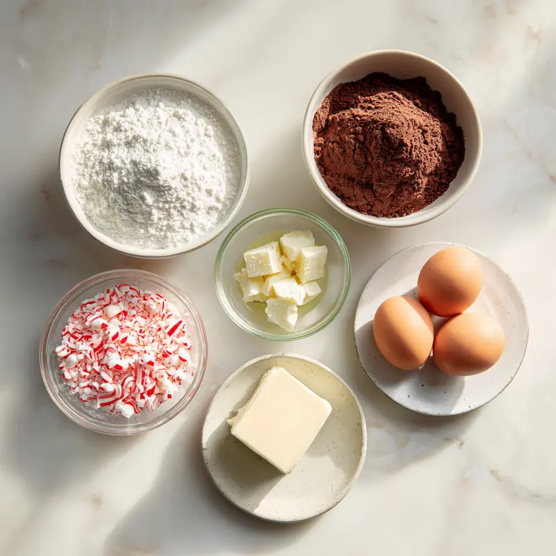 Peppermint Bark Cookies ingredients