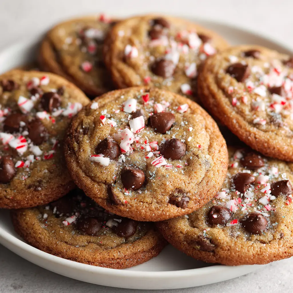 Peppermint Chocolate Chip Cookies