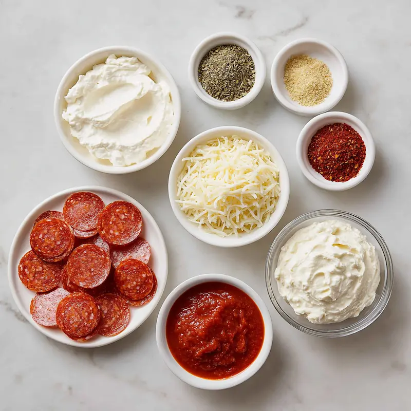 Pizza Dip ingredients