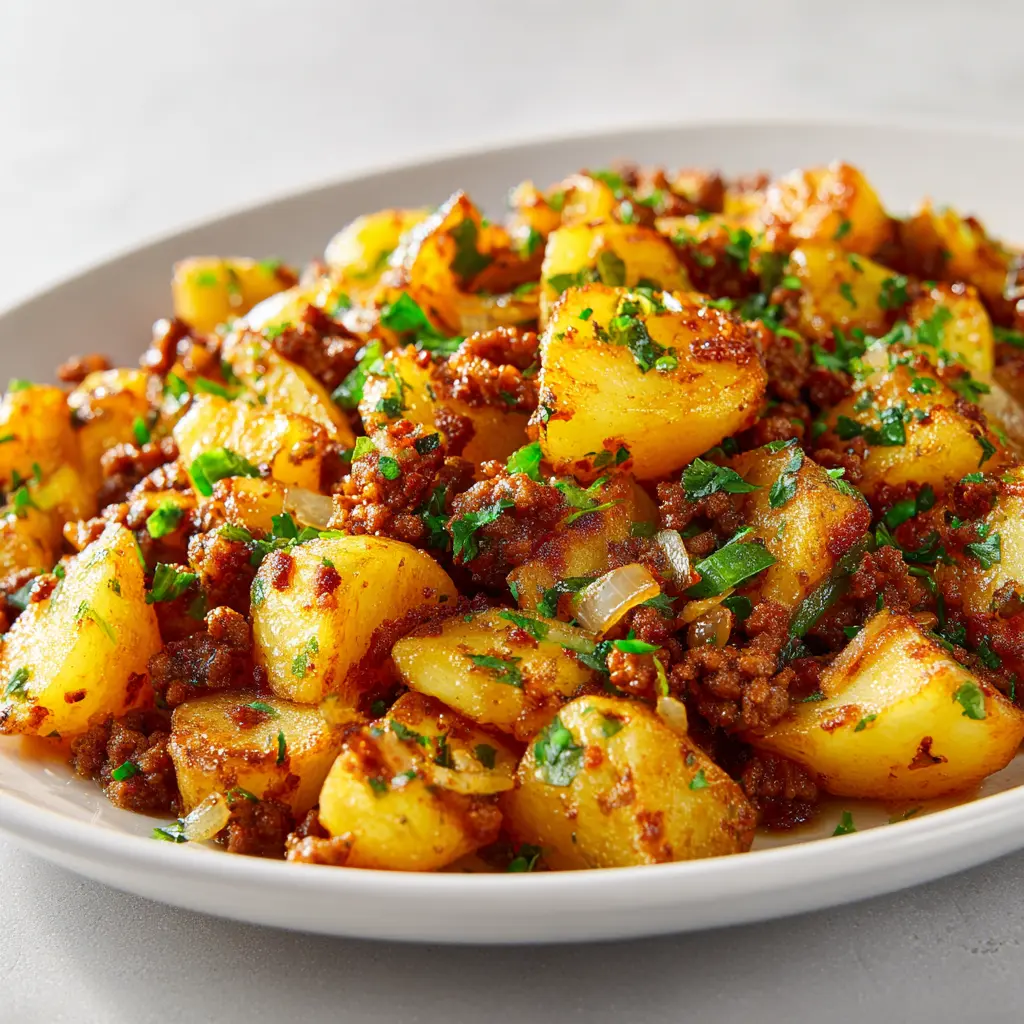 Potato Ground Beef Skillet