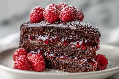 Raspberry Chocolate Layer Cake recipe