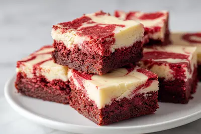 Red Velvet Cheesecake Brownies recipe