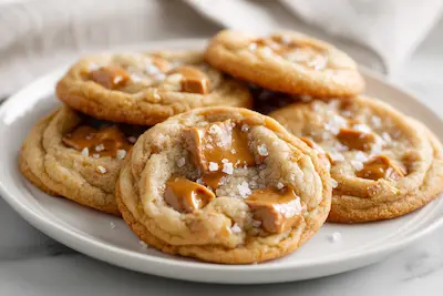 Salted Caramel Crunch Cookies recipe