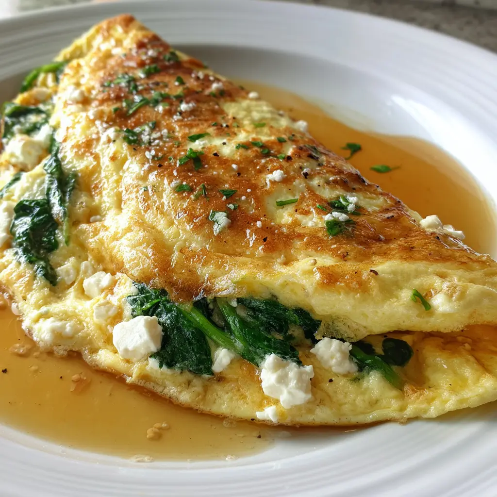 Spinach Feta Omelette