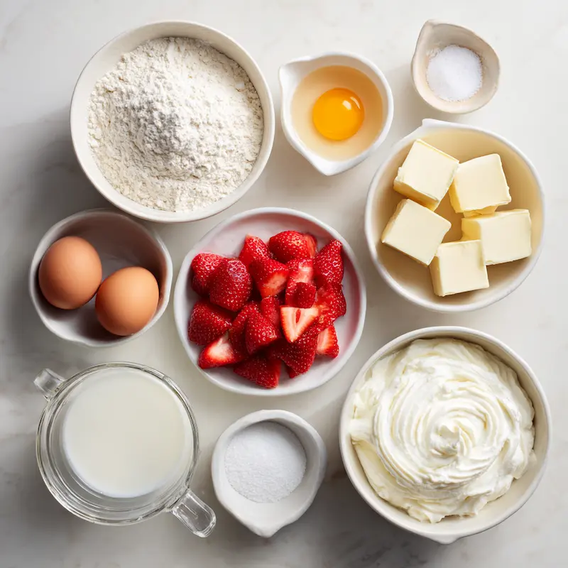 Strawberry Shortcake Cake ingredients