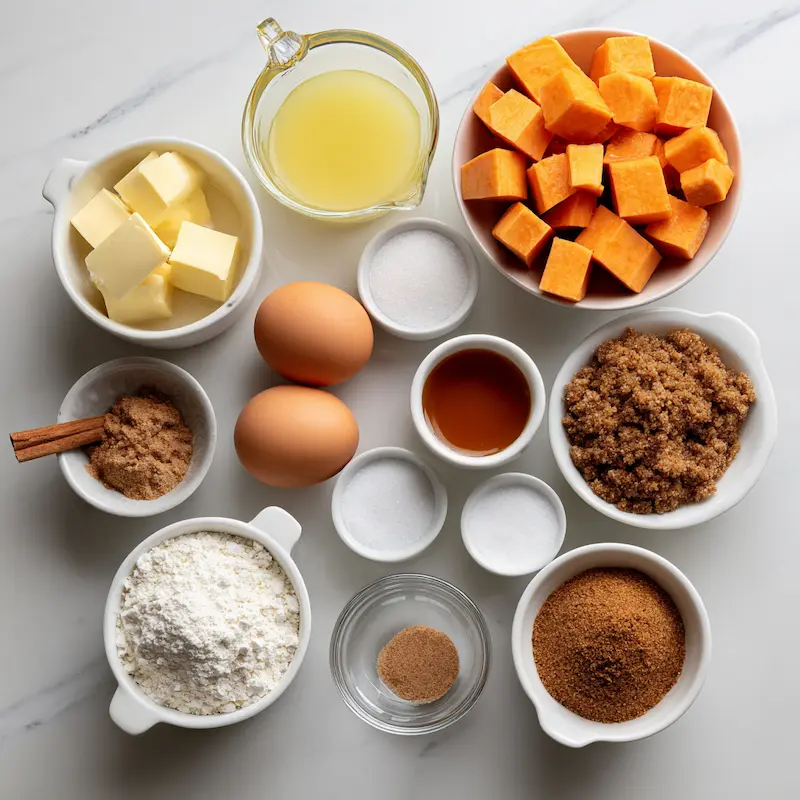 Sweet Potato Casserole With Streusel Topping ingredients
