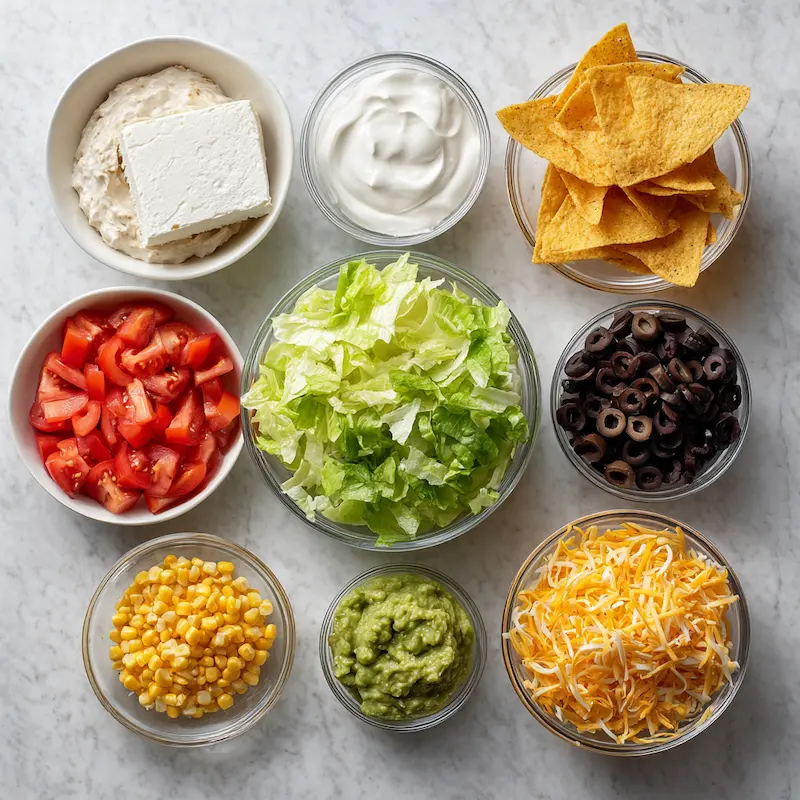 Taco Dip ingredients
