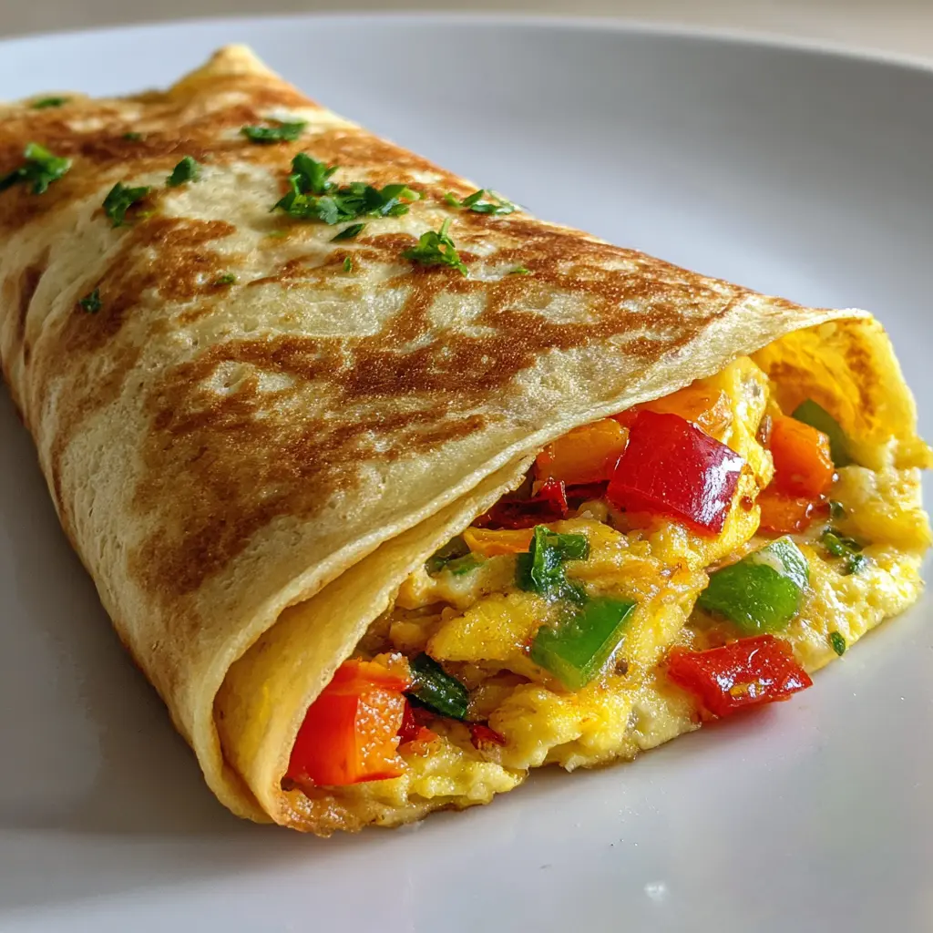 Vegetable Omelette Wrap