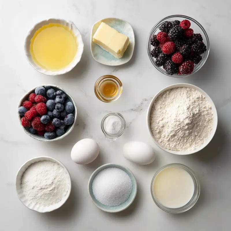 Berry Muffins ingredients