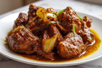 Brown Stew Chicken Jamaican recipe
