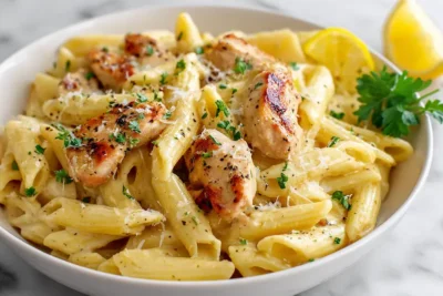 Creamy Lemon Chicken Pasta recipe
