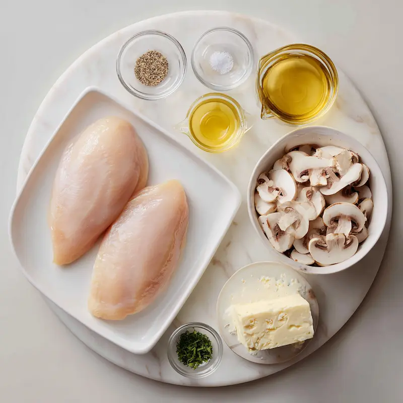 Easy Boursin Chicken ingredients