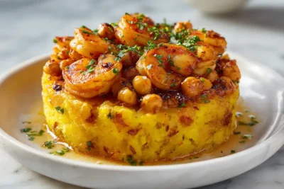 Garlic Shrimp Mofongo recipe