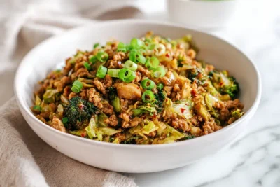 High Protein Egg Roll In A Bowl recipe